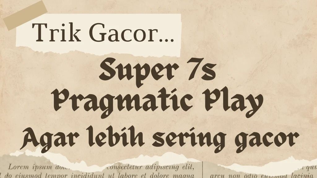 Super 7s Pragmatic Play - spotmentor.com